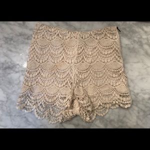 NWOT Charlotte Russe lace shorts